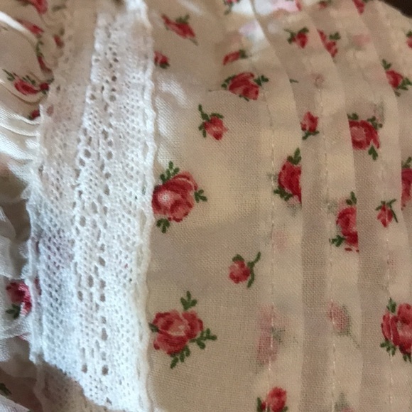 Polo Ralph Lauren Rose print sleeveless dress with ruffles sleeves size 16 - Picture 2 of 9